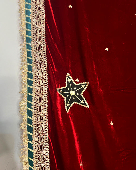 Embroidered Backdrop - Velvet