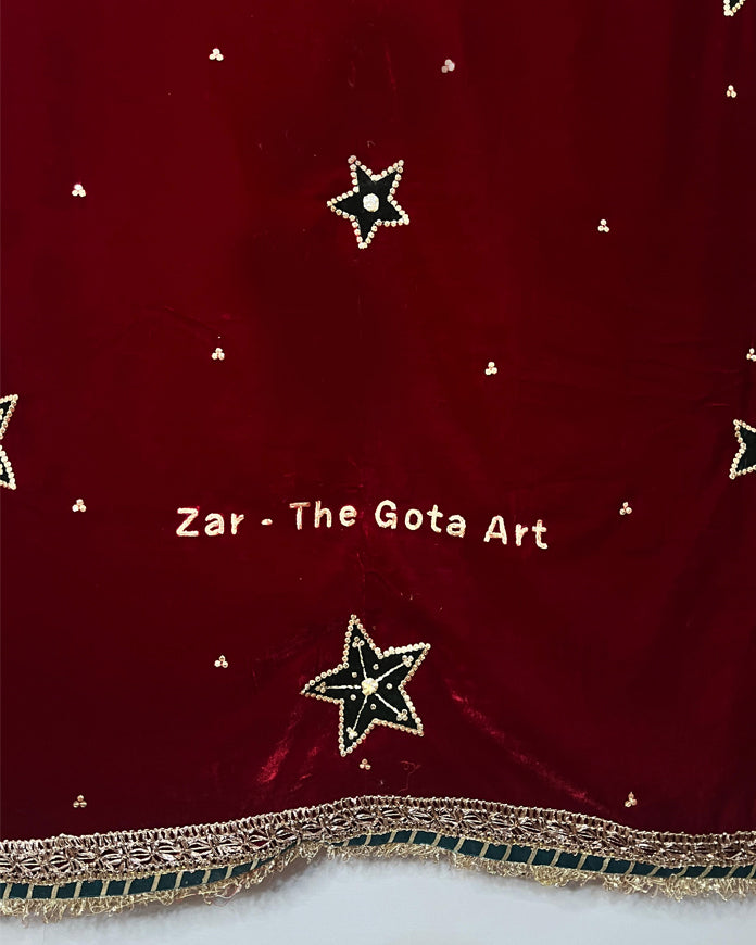 Embroidered Backdrop - Velvet