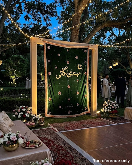 Embroidered Backdrop - Velvet