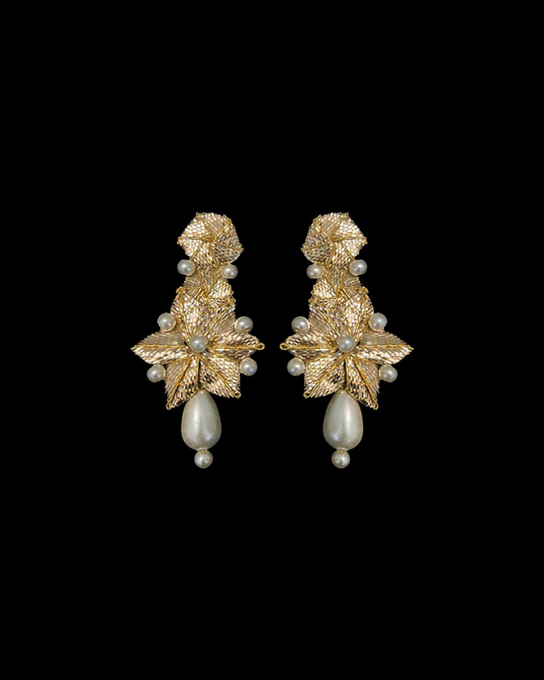 STUD EARRINGS - Golden