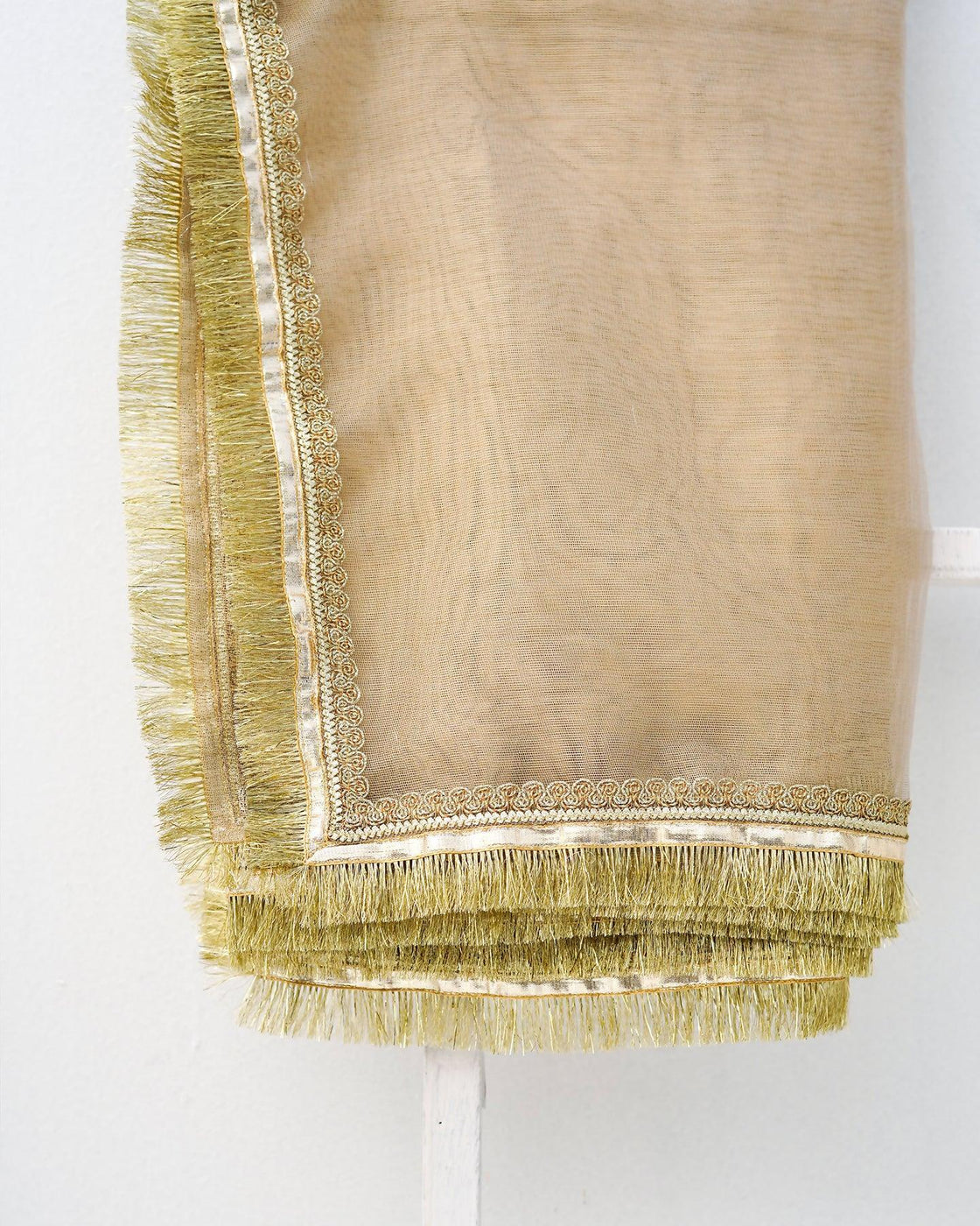 EMEBLLISHED DUPATTA - Golden