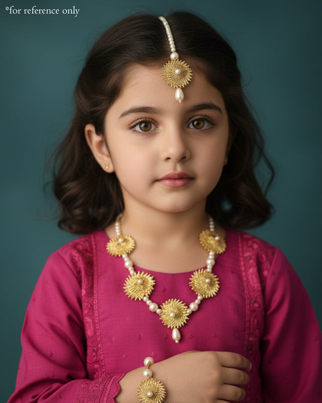 3 PIECE KIDS JEWLEY SET - Golden