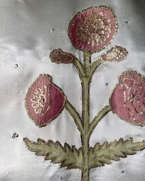 Embroidered Backdrop - White