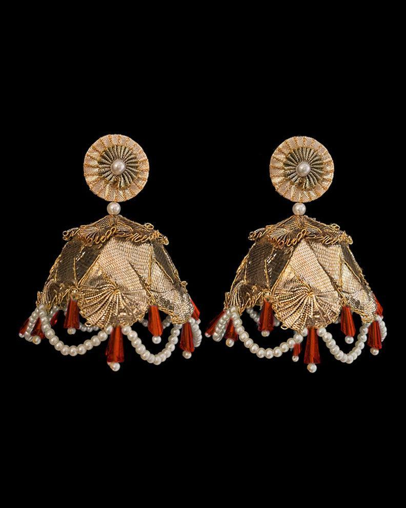 JHUMKA EARRINGS - Golden