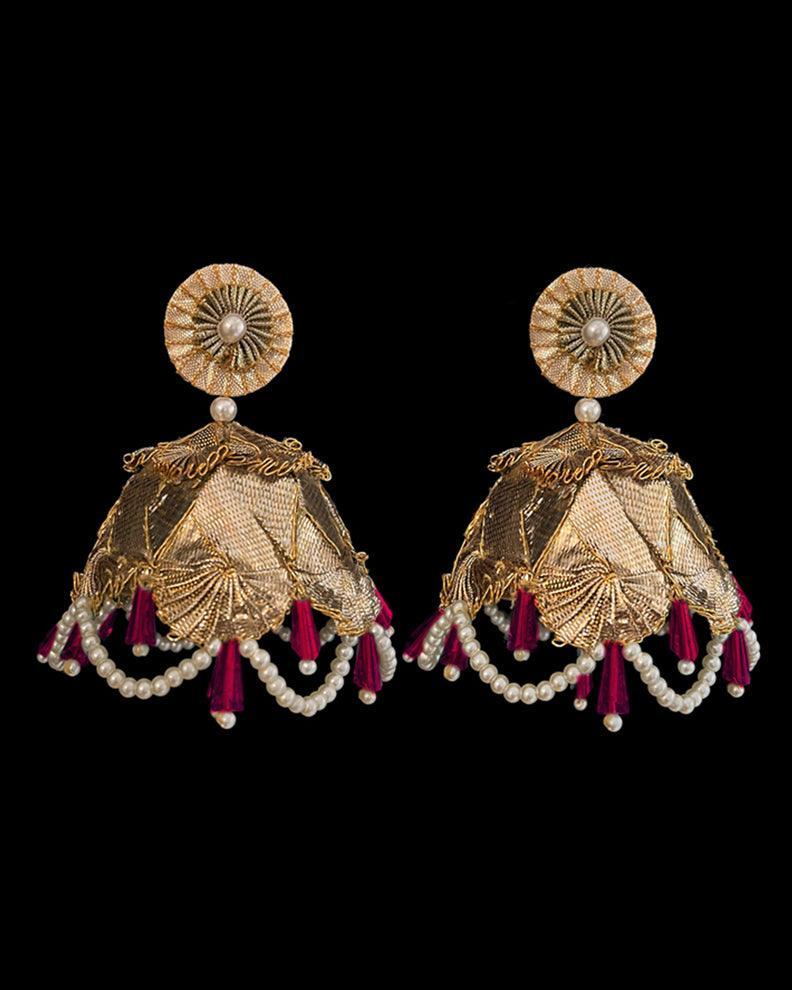 JHUMKA EARRINGS - Golden