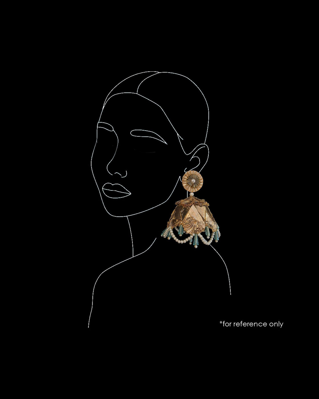 JHUMKA EARRINGS - Golden