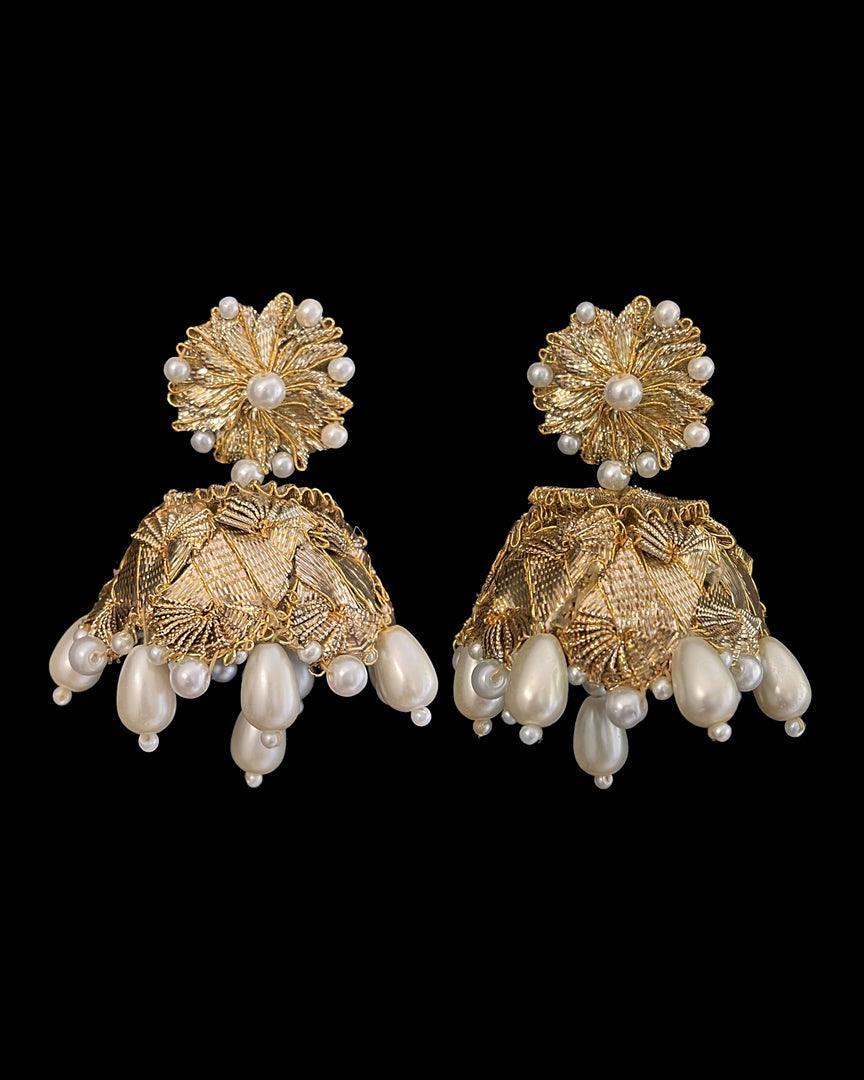 JHUMKA EARRINGS - Golden