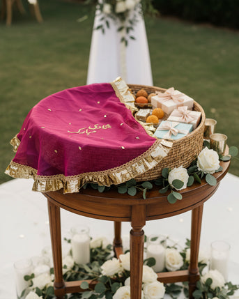 Embroidered Thaal Posh - Multi