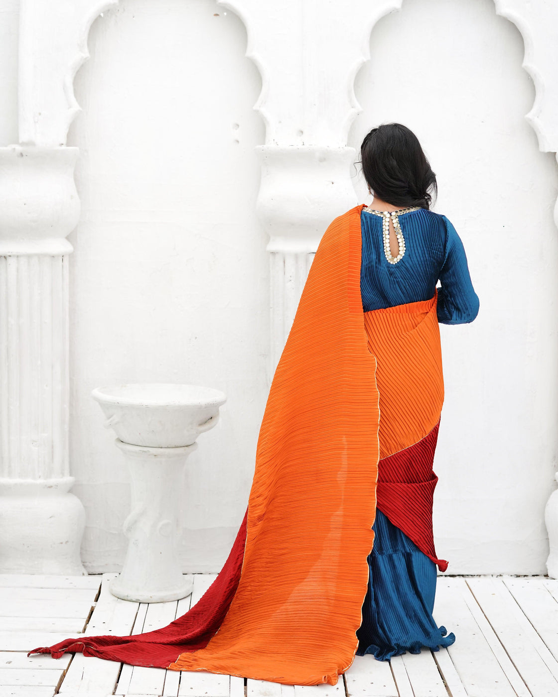 EMBELLISHED SAREE - Multi