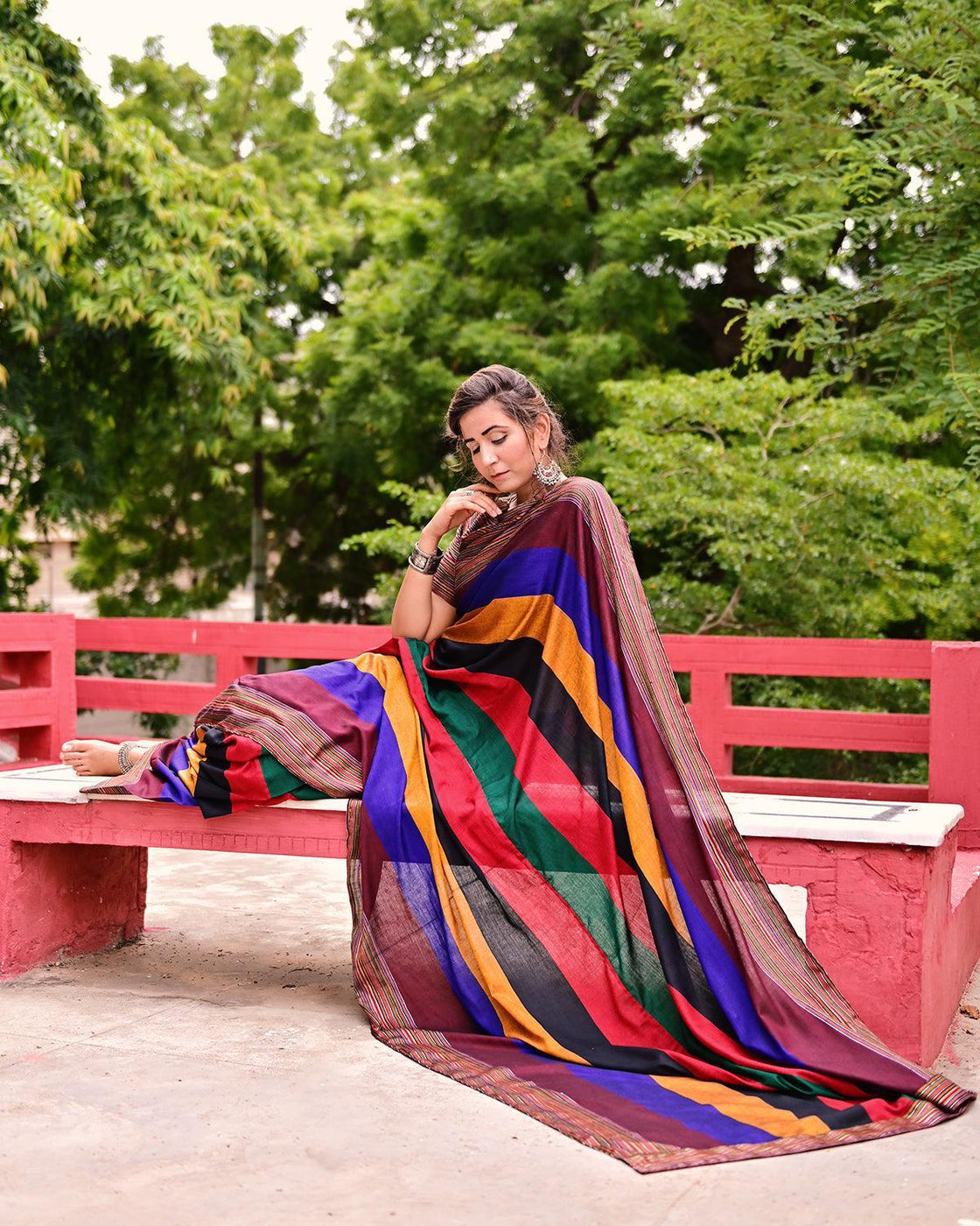 YARN DYED SAREE - Multi